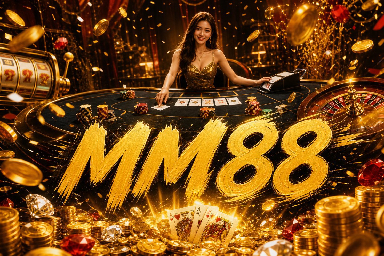Giao diện trang chủ cổng game MM88 năm 2026 với danh mục trò chơi nổi bật